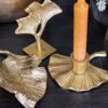 Prachtig gouden schaaltje in de vorm van een blad!