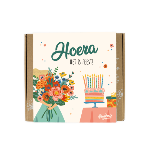 GiftboxMedium hoera feest